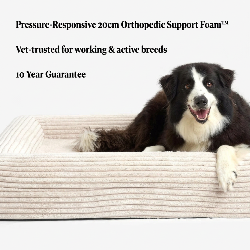 Finally, a bed that works as hard as your dog does.